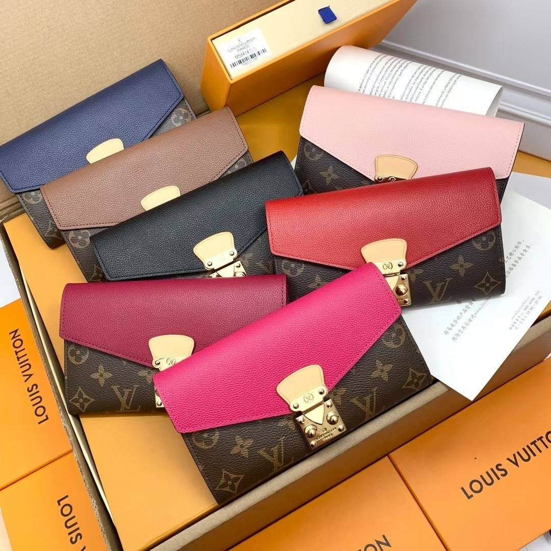 ルイヴィトン LOUIS VUITTON モノグラム ダミエ 長財布 二つ折り財布 レディース ブラック ホワイト ピンク レッド - 画像 6