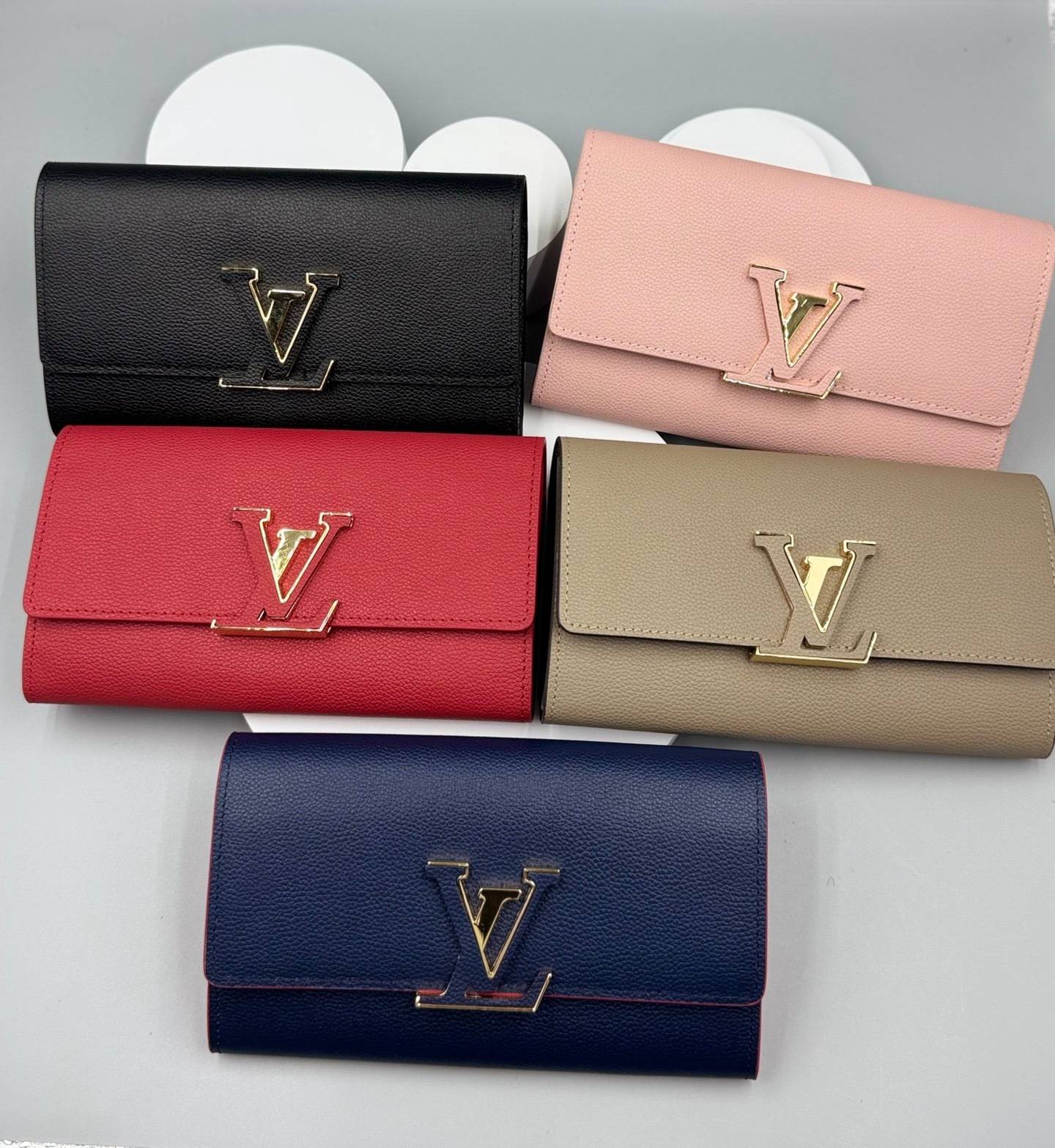 ルイヴィトン モノグラム ダミエ 長財布 二つ折り財布 レディース ブラック ホワイト ピンク レッド グリーン オレンジ - 画像 2