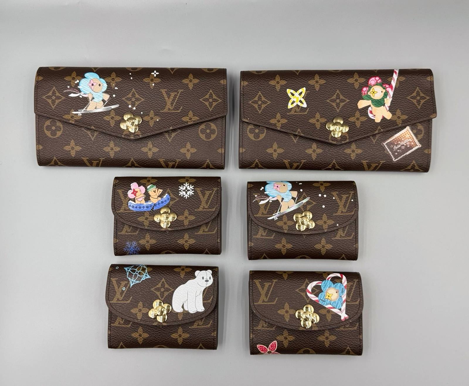 ルイヴィトン LOUIS VUITTON モノグラム ポルトフォイユ サラ ジッピー ウォレット レディース ブラウン - 画像 3