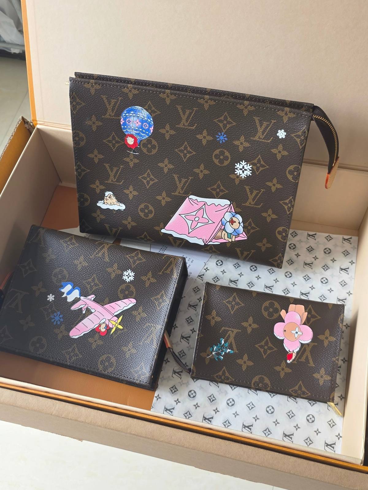 ルイヴィトン LOUIS VUITTON モノグラム ポルトフォイユ サラ ジッピー ウォレット レディース ブラウン - 画像 7