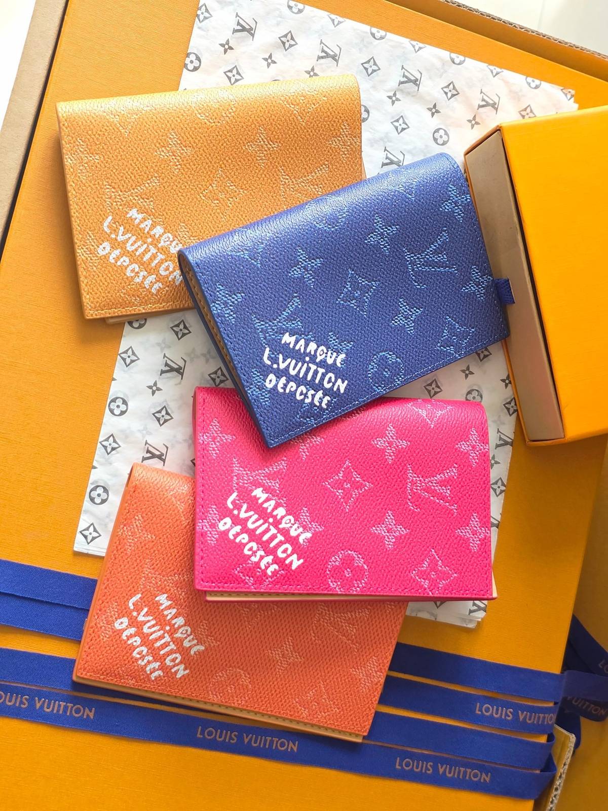 ルイヴィトン LOUIS VUITTON モノグラム ダミエ 二つ折り財布 レディース ユニセックス マルチカラー