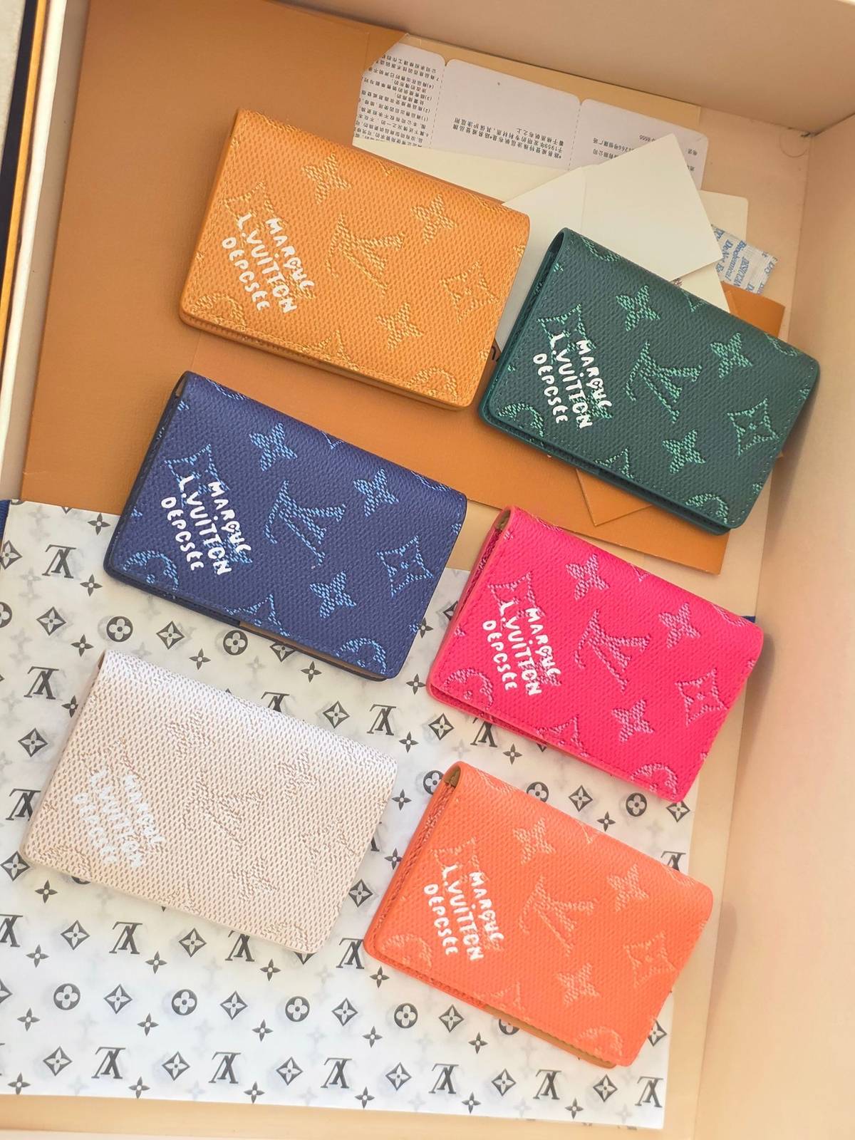 ルイヴィトン LOUIS VUITTON モノグラム ダミエ 二つ折り財布 レディース ユニセックス マルチカラー - 画像 4