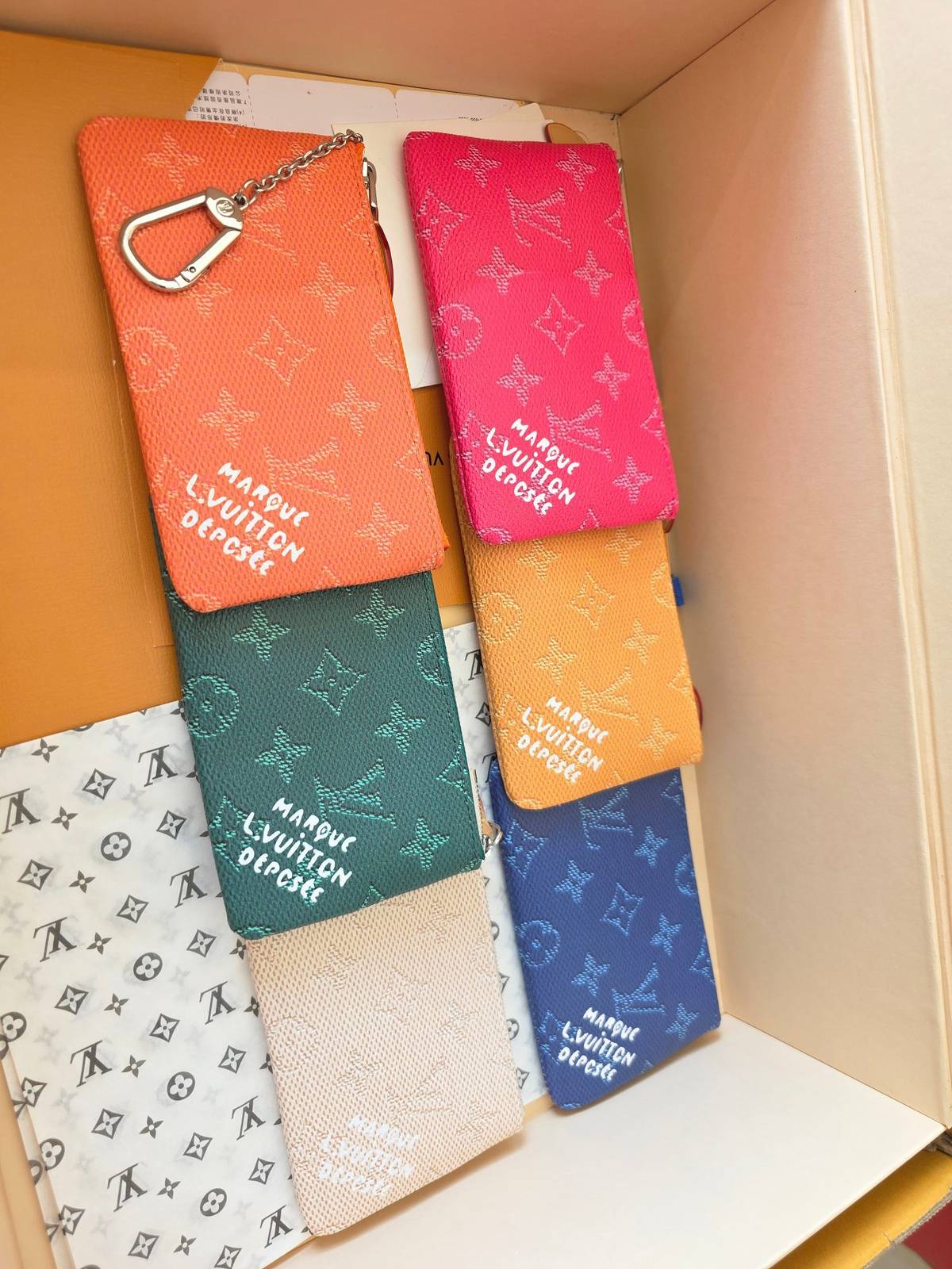 ルイヴィトン LOUIS VUITTON モノグラム ダミエ 二つ折り財布 レディース ユニセックス マルチカラー - 画像 5