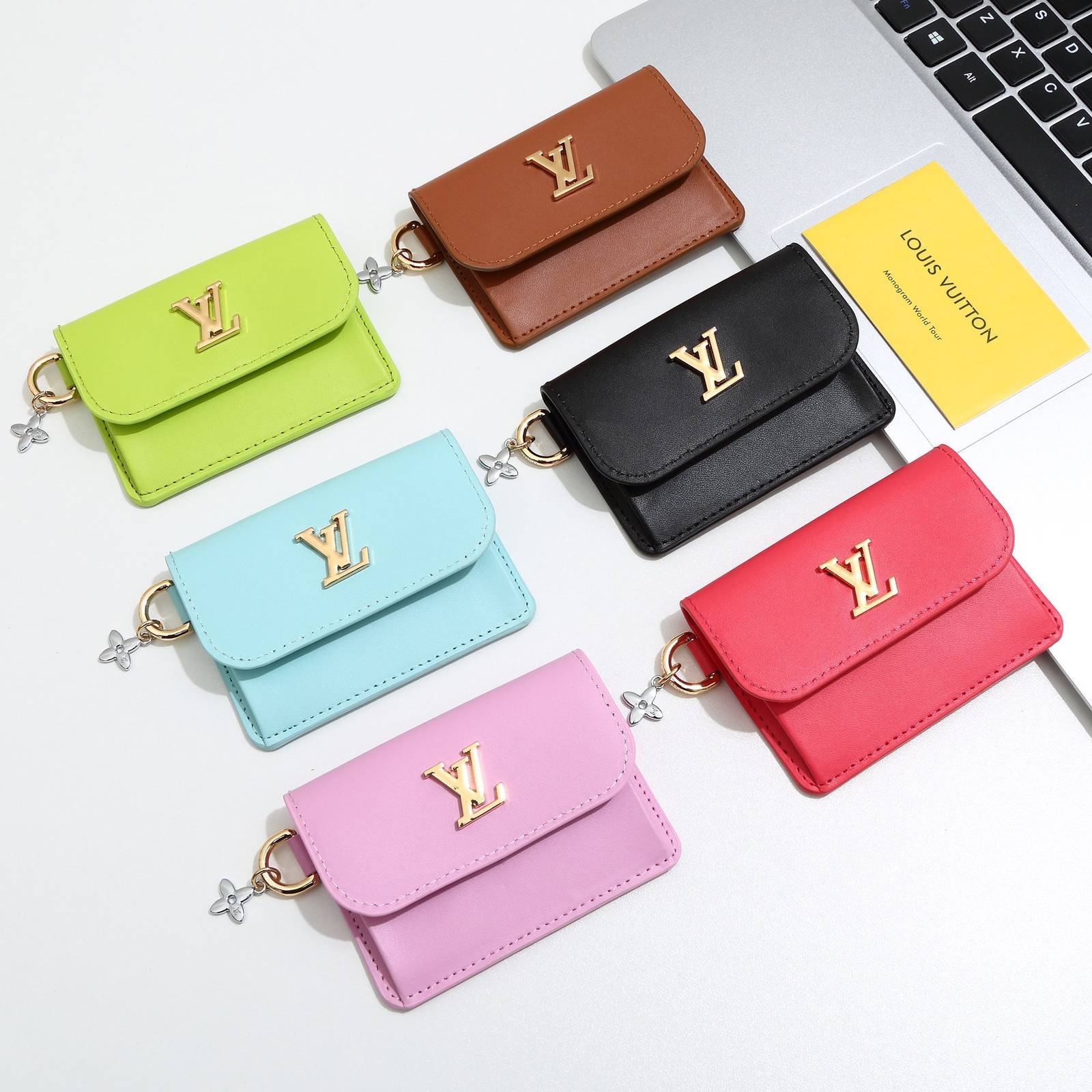 ルイヴィトン LOUIS VUITTON モノグラム ダミエ 長財布 二つ折り財布 レディース ブラック ホワイト ピンク ベージュ - 画像 5