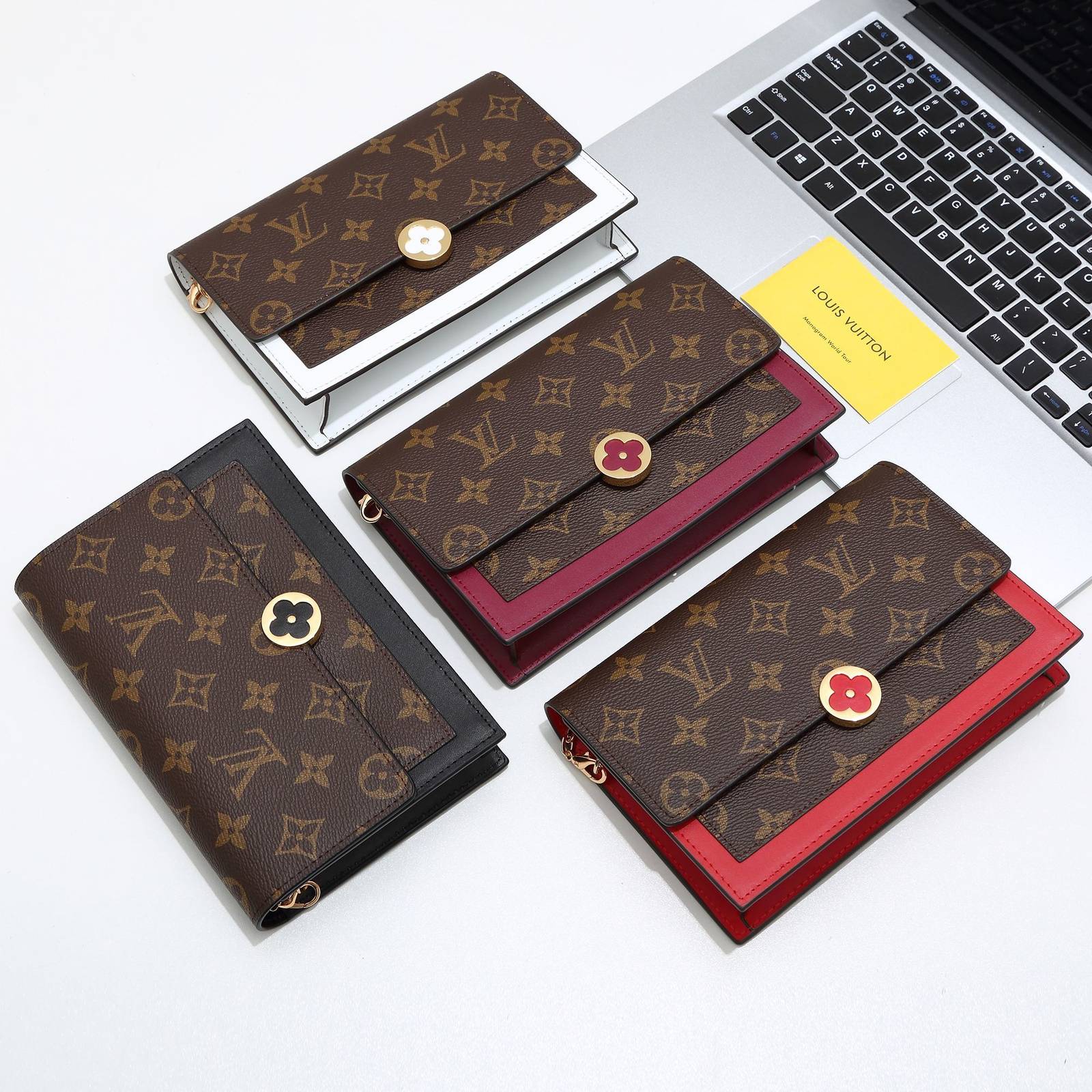LOUIS VUITTON ルイヴィトン モノグラム ダミエ エピ 長財布 二つ折り財布 レディース メンズ ユニセックス ブラック ベージュ グリーン レッド - 画像 8