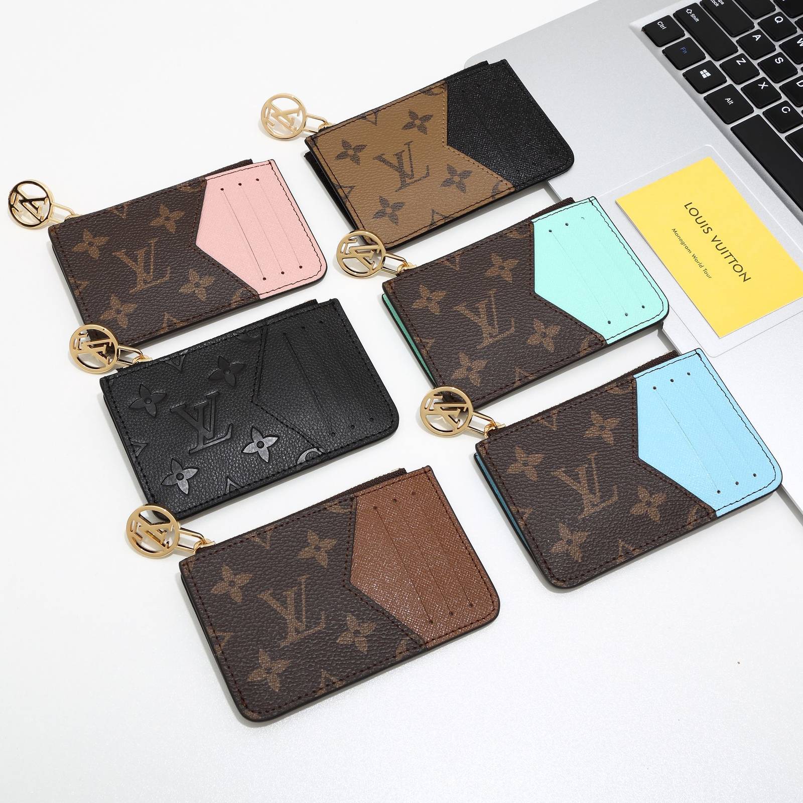 LOUIS VUITTON ルイヴィトン モノグラム ダミエ カードケース 名刺入れ ミニ財布 レディース ユニセックス ブラウン ブラック ピンク ブルー グ