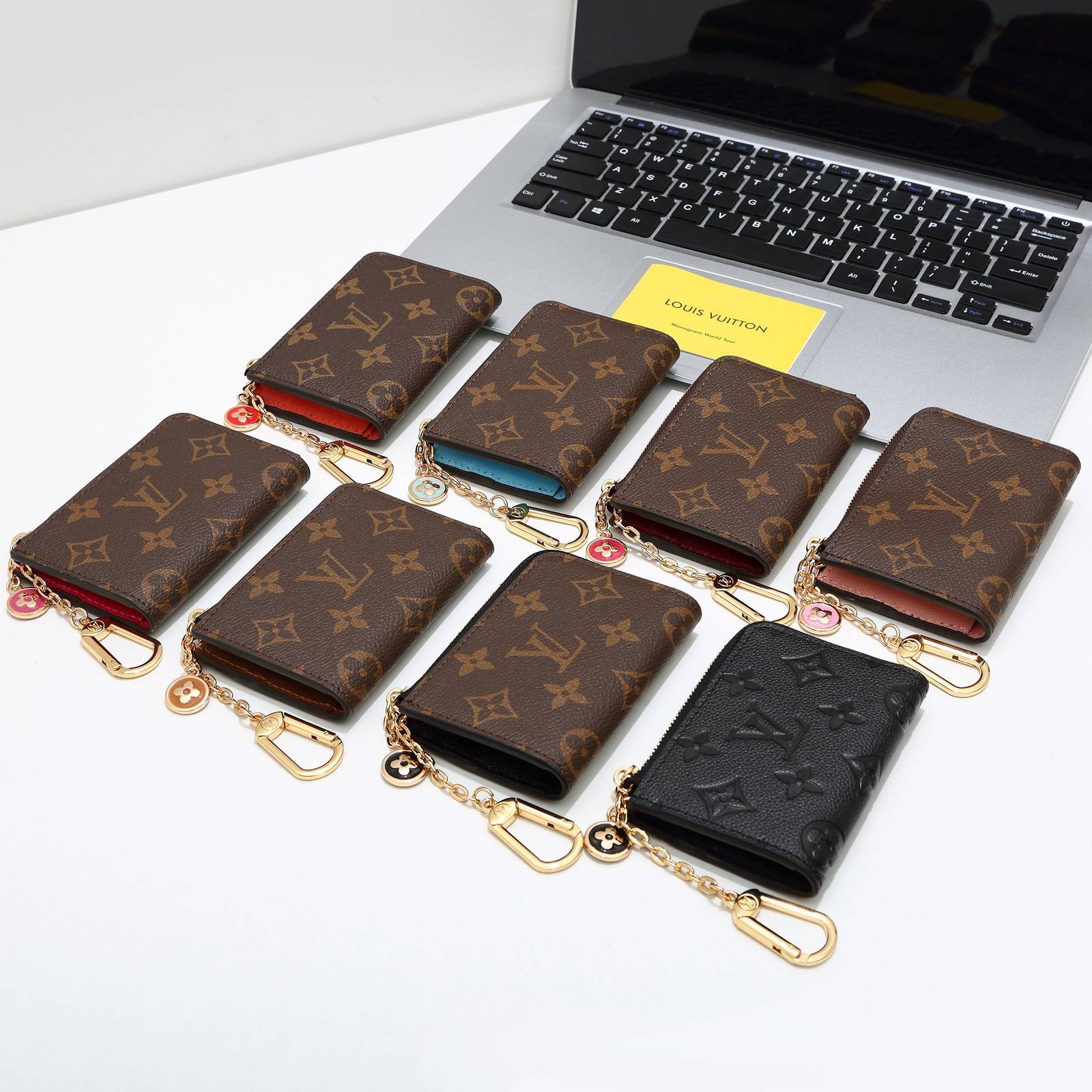 LOUIS VUITTON ルイヴィトン モノグラム ダミエ カードケース 名刺入れ ミニ財布 レディース ユニセックス ブラウン ブラック ピンク ブルー グ - 画像 2