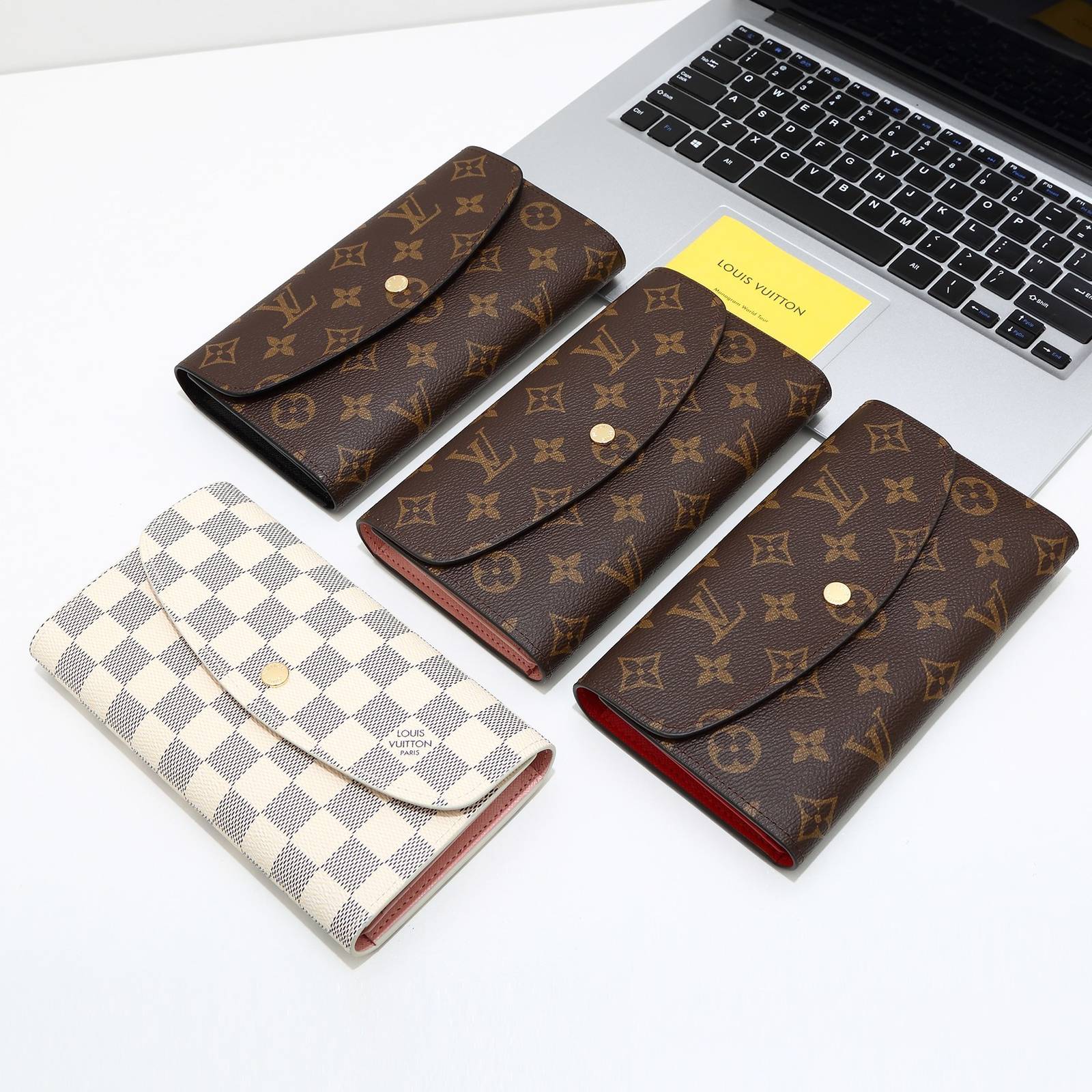 LOUIS VUITTON ルイヴィトン モノグラム ダミエ カードケース 名刺入れ ミニ財布 レディース ユニセックス ブラウン ブラック ピンク ブルー グ - 画像 6
