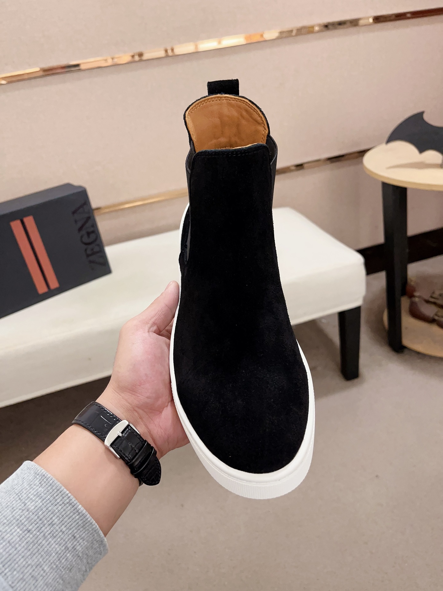 エレガントな ZEGNA  men's ankle boots 4色 2023秋冬新作 🪄 - 画像 3