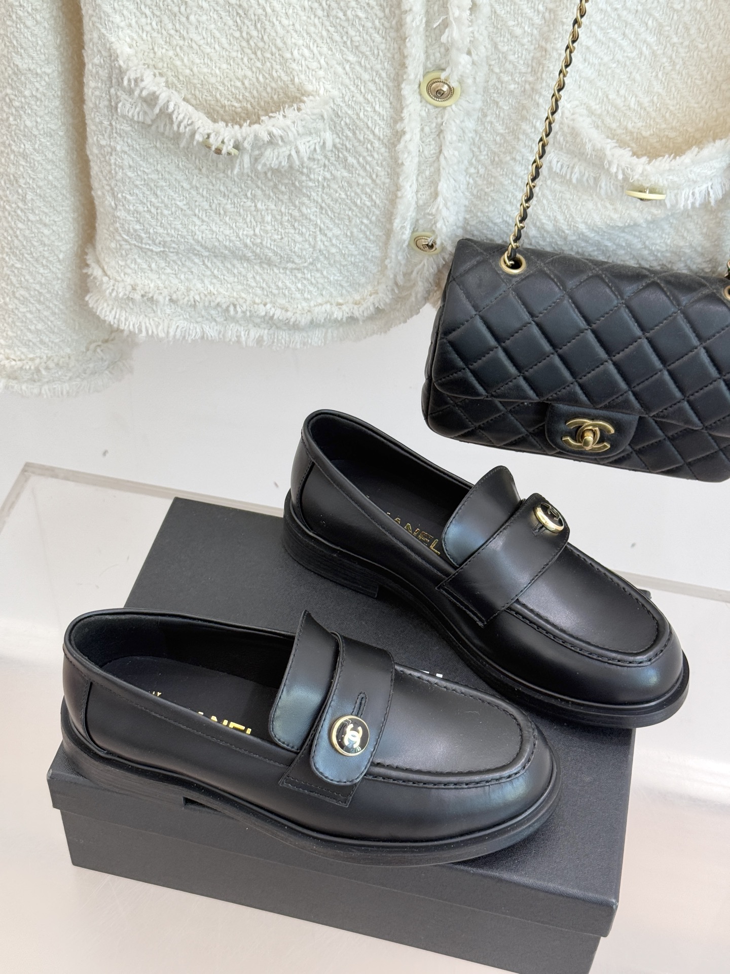 シャネル レディース ローファー 黒 1色 ¥39,800 本革 プレゼント おすすめ 🖤 - 画像 3