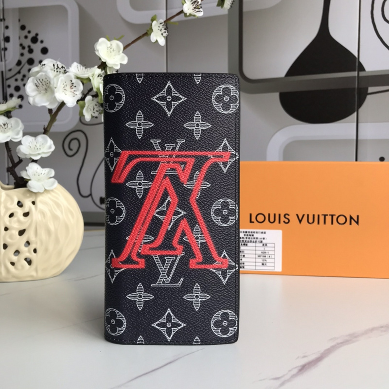 Louis Vuitton　ルイヴィトン長財布二つ折り　ポルトフォイユ ブラザ　アップサイドダウン　ウォレットメンズ用