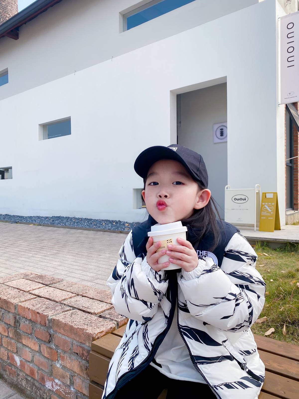 男の子 キッズ ダウン パーカー ロンT 無地 ブラック ホワイト ピンク 秋冬 フードなし ファッション 通園 通学 - 画像 2