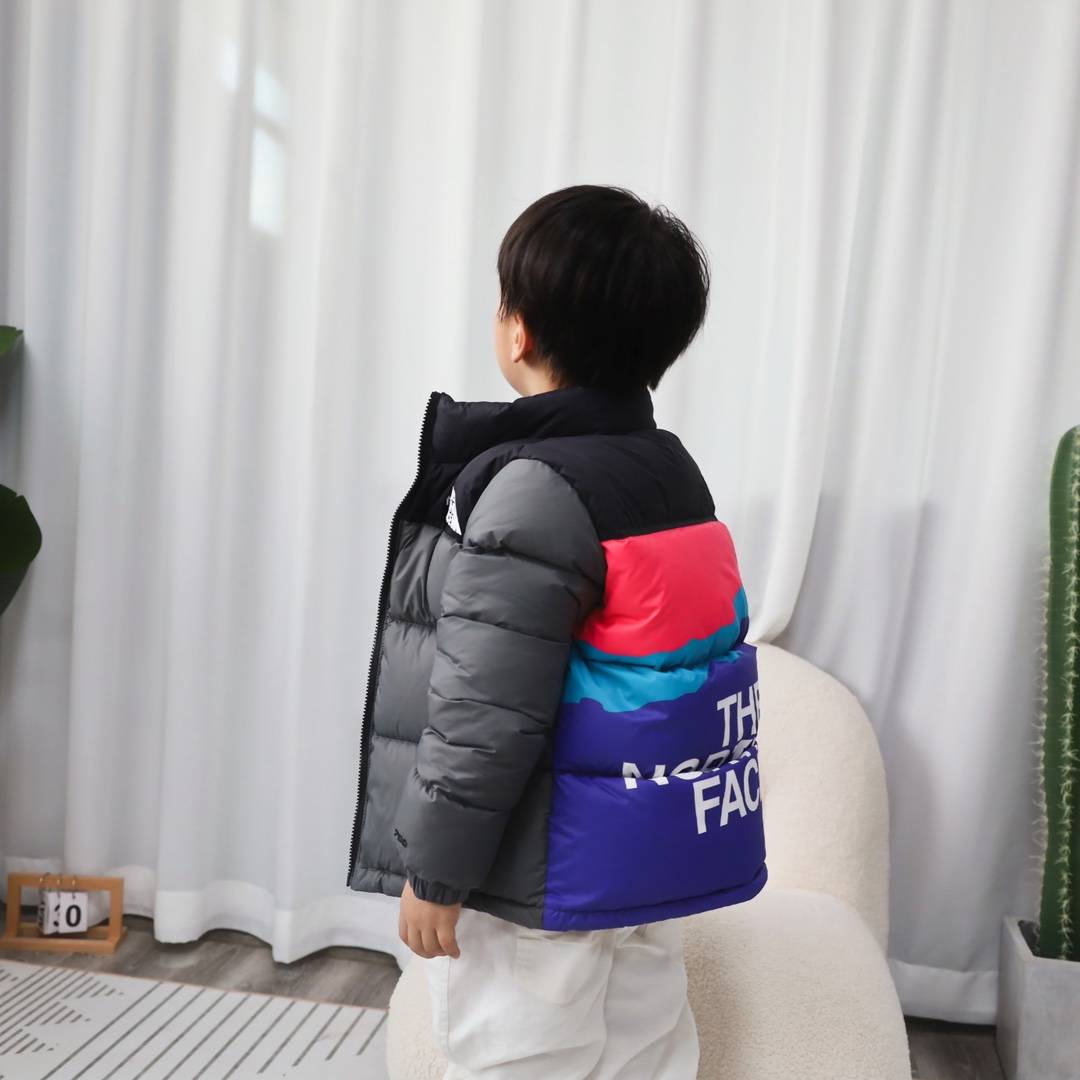 男の子 キッズ ダウン パーカー ロンT 無地 ブラック ホワイト ピンク 秋冬 フードなし ファッション 通園 通学 - 画像 6