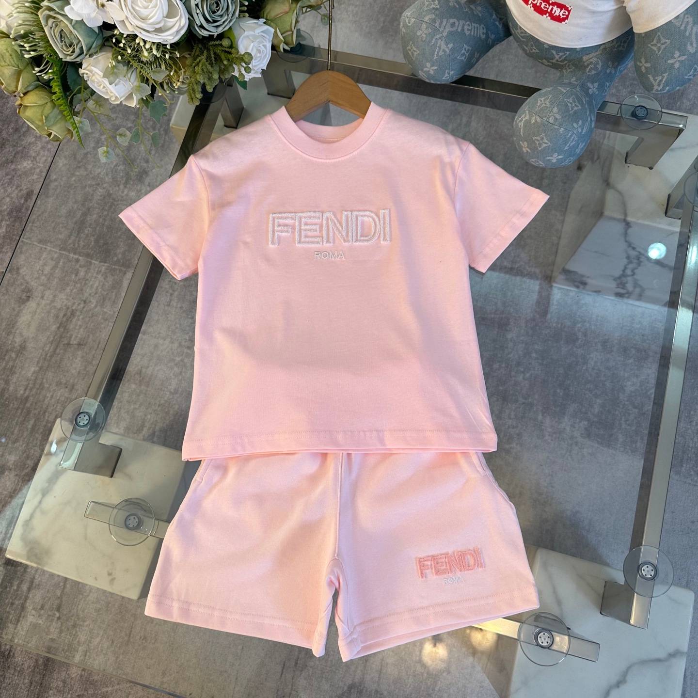キッズ ガールズ ロンT パンツ セットアップ 春夏 綿 ファッション ピンク 通園 通学 デイリー - 画像 2