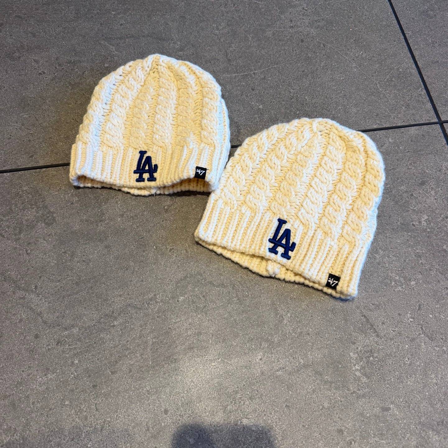 キッズ 男の子 女の子 ニット帽 純正品 ロサンゼルス ドジャース 47 BRAND リブ編み ワンサイズ - 画像 2