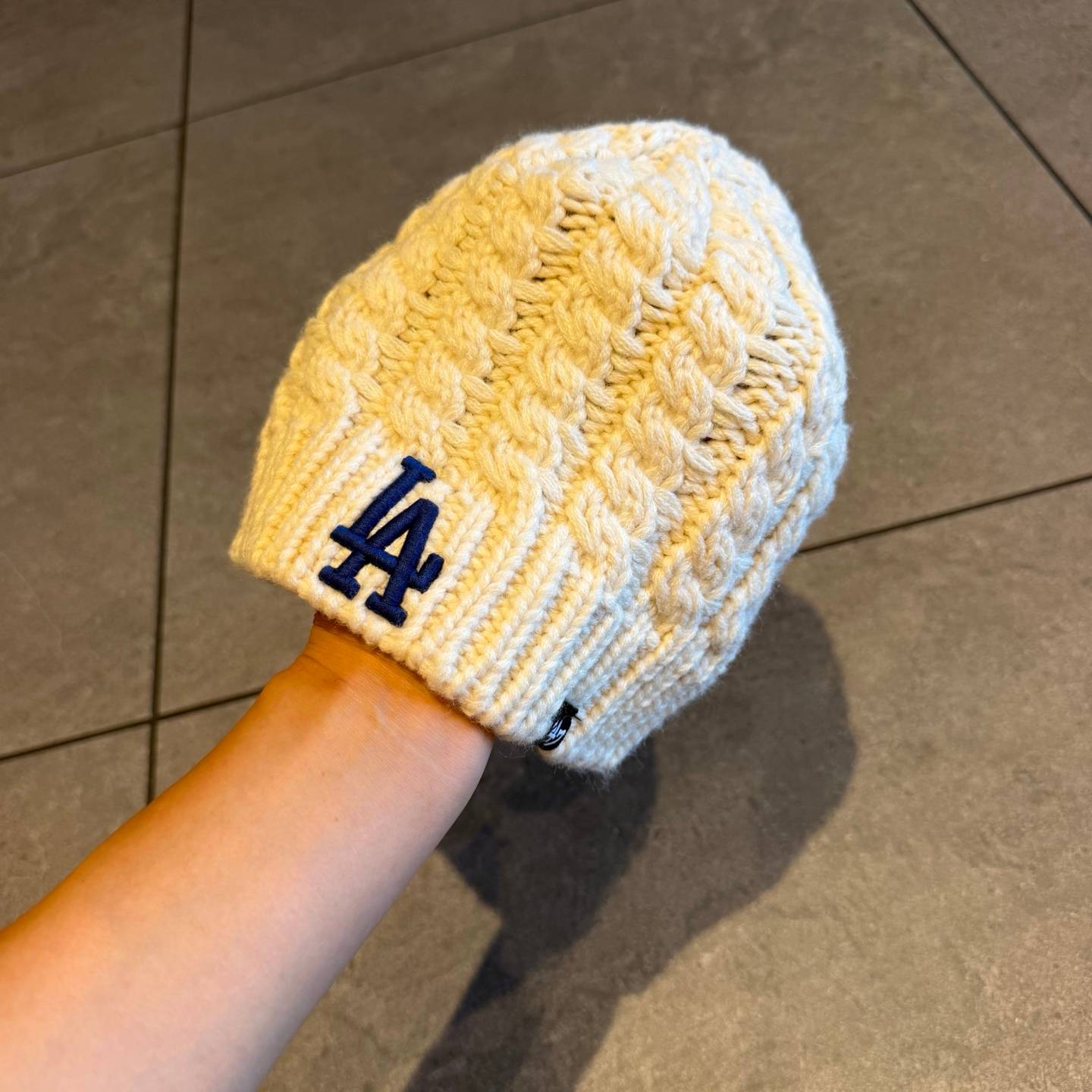 キッズ 男の子 女の子 ニット帽 純正品 ロサンゼルス ドジャース 47 BRAND リブ編み ワンサイズ - 画像 4