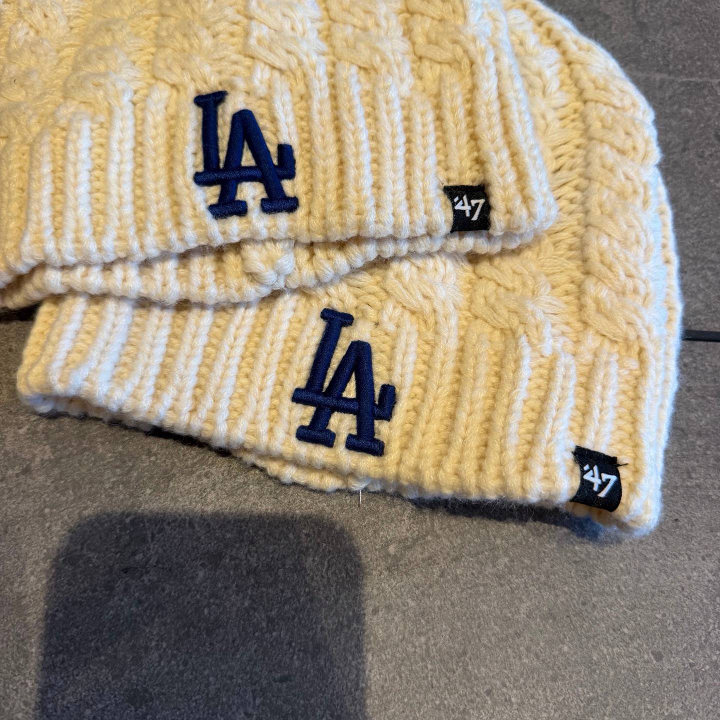 キッズ 男の子 女の子 ニット帽 純正品 ロサンゼルス ドジャース 47 BRAND リブ編み ワンサイズ - 画像 6
