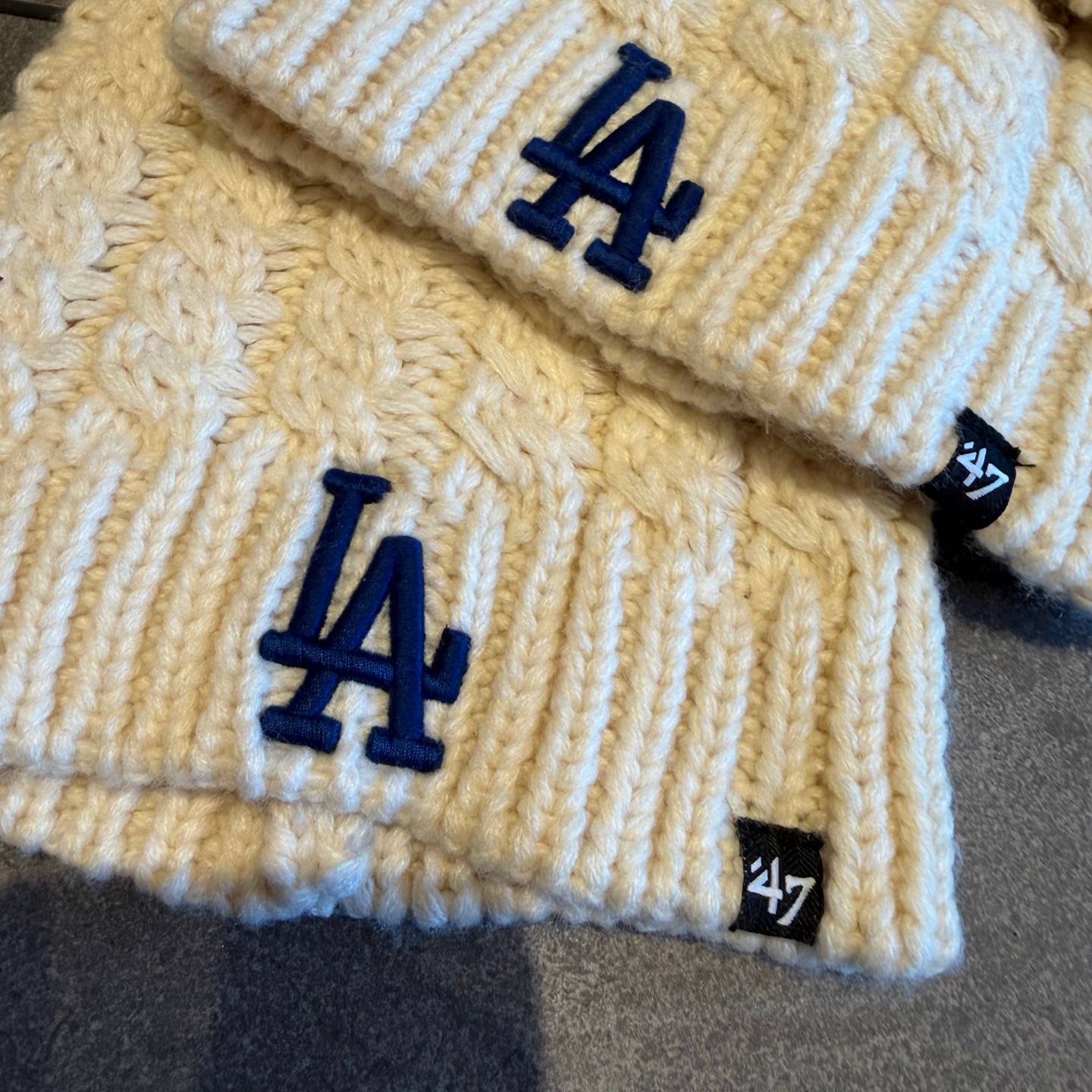 キッズ 男の子 女の子 ニット帽 純正品 ロサンゼルス ドジャース 47 BRAND リブ編み ワンサイズ - 画像 7