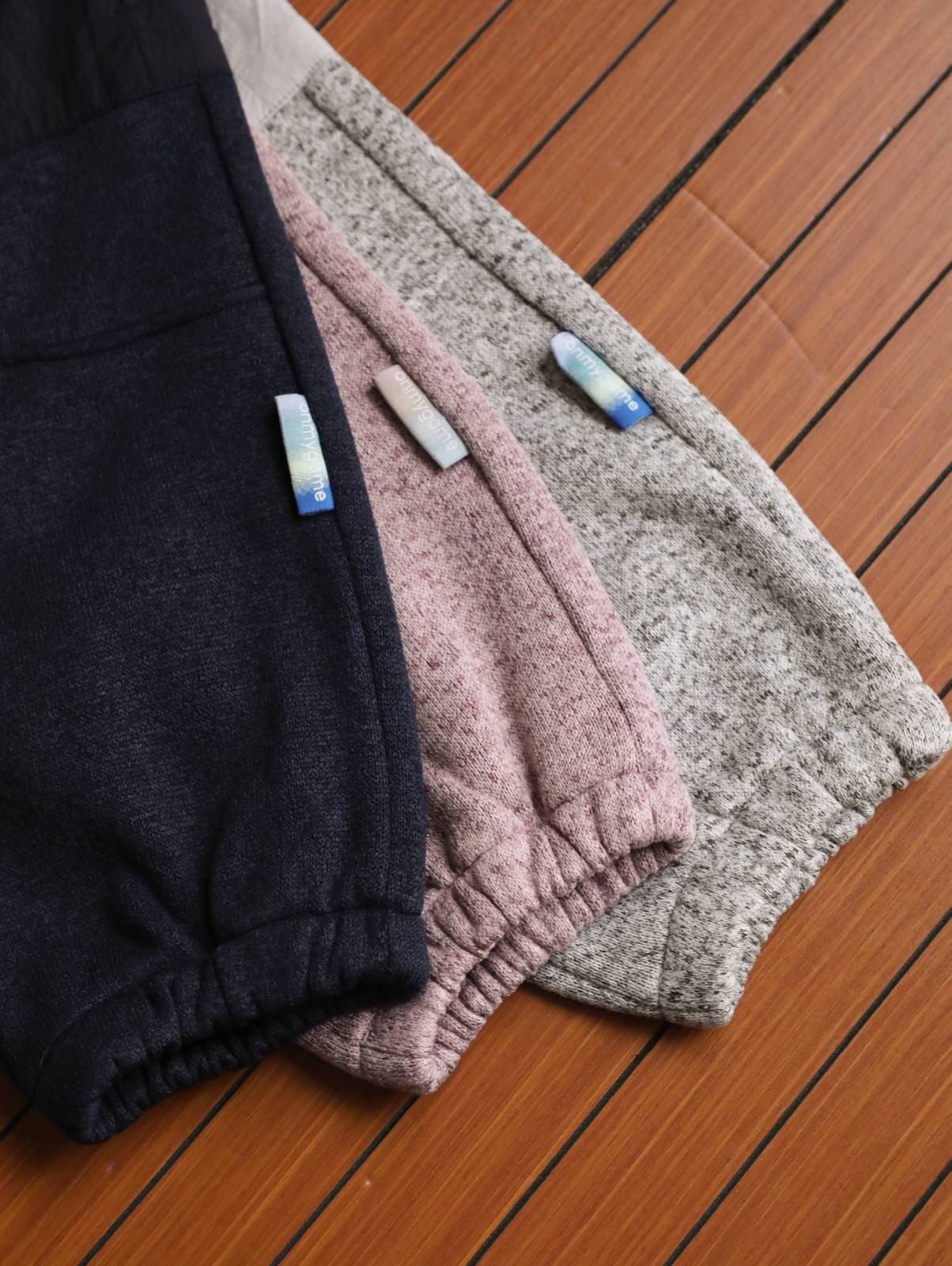 キッズ パンツ 冬 ニット 工装裤 ポケット付き 通園 通学 青 1245345777