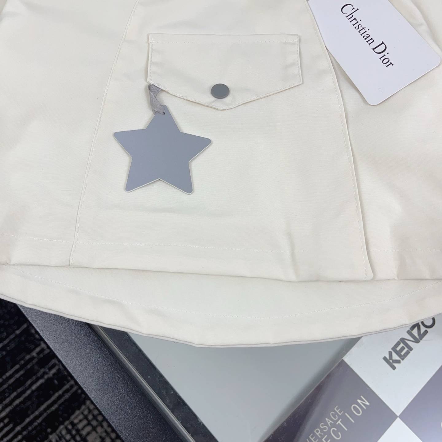 キッズ ベビー ジャケット ロンパース フード付き ファッション デイリー ホワイト ブラック - 画像 7
