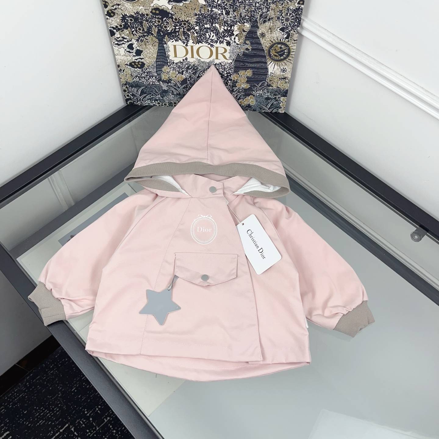 キッズ ディオール ロンパース 春夏 綿 ノースリーブ 星柄 お出かけ ベビー服