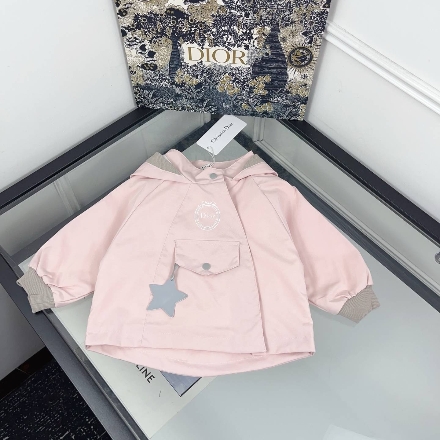キッズ ディオール ロンパース 春夏 綿 ノースリーブ 星柄 お出かけ ベビー服 - 画像 2