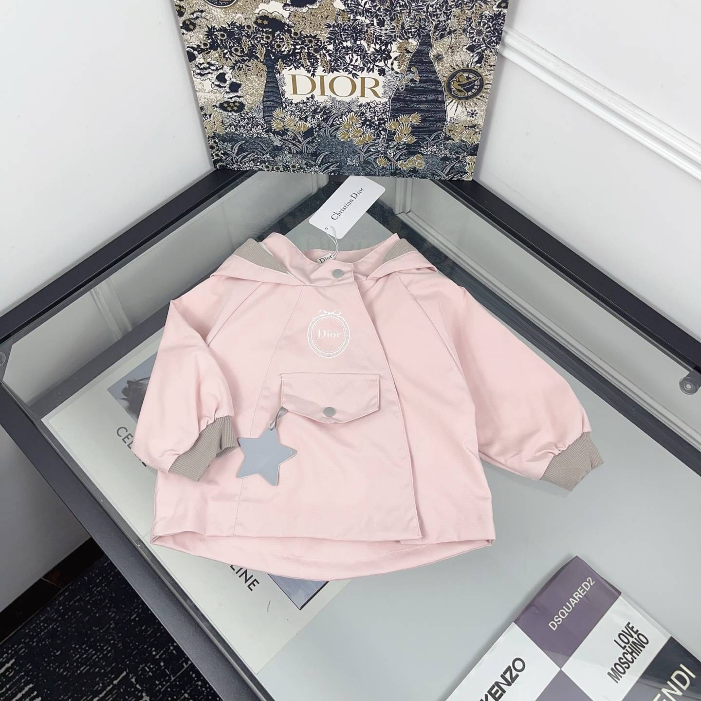 キッズ ディオール ロンパース 春夏 綿 ノースリーブ 星柄 お出かけ ベビー服 - 画像 3