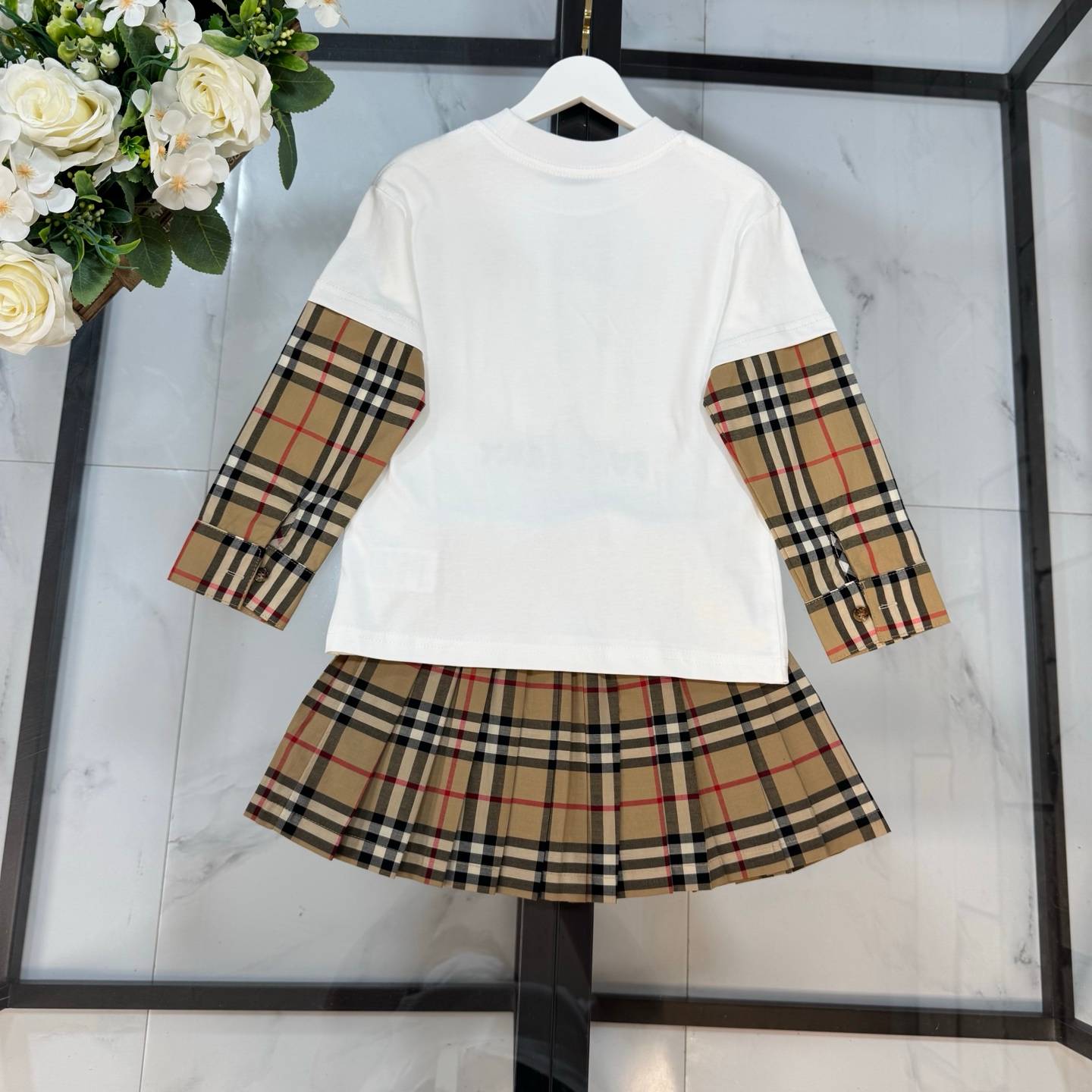 キッズ ボーイズ ガールズ Tシャツ ロンT セットアップ チェック ドット ファッション 通園 通学 デイリー - 画像 8
