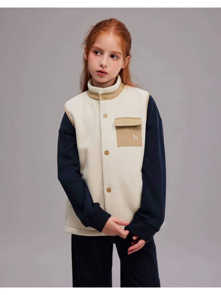 キッズ 男の子 女の子 ロンパース フリース ワンピース ロンパース セットアップ 通園 通学 デイリー ホワイト ブラック - 画像 8