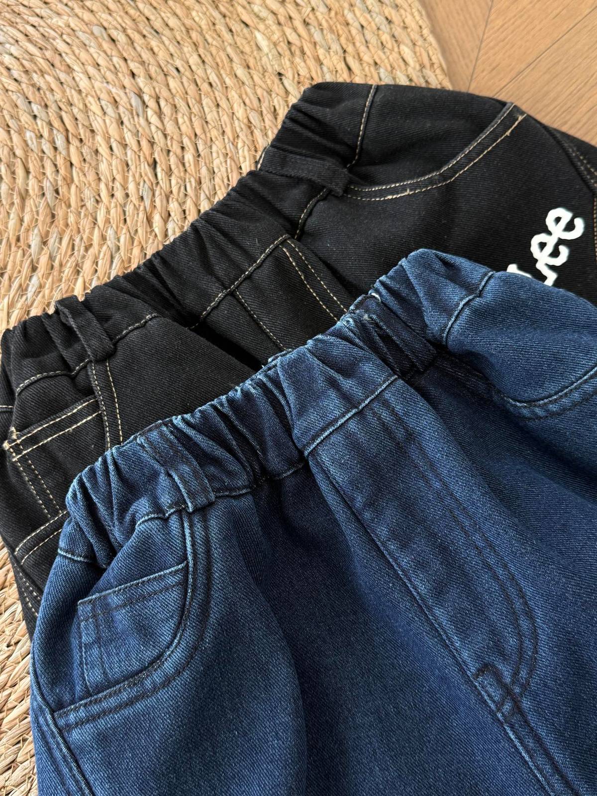 キッズ デニム パンツ ロンT ケース サイズ ブラック ネイビー - 画像 2