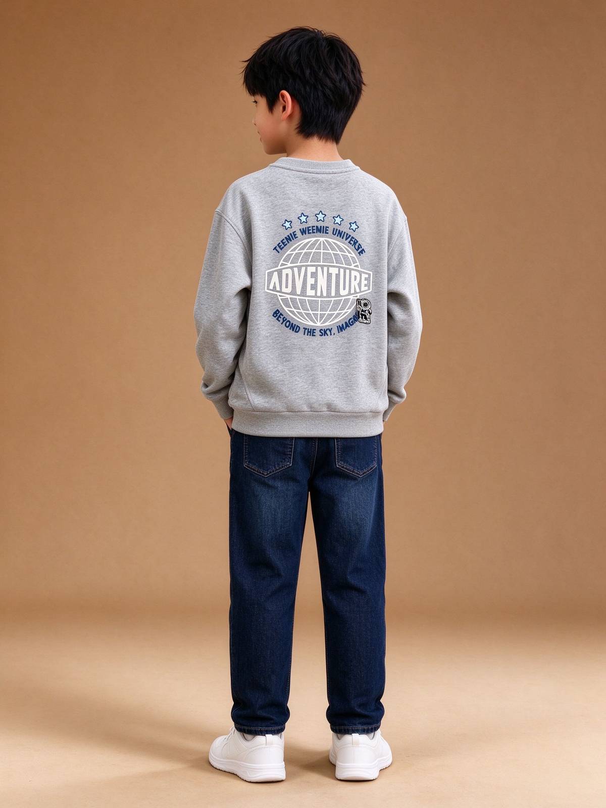 男の子 キッズ トレーナー 秋冬 長袖 綿 ボーダー フリル デイリー パステルカラー - 画像 7