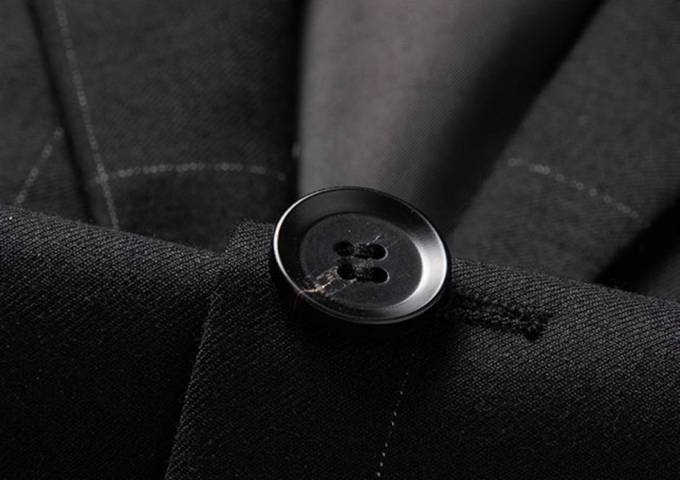 Saint Laurent セットアップ テーラードジャケット シングル 2B ウール混 チェック柄 メンズ ブラック ネイビー - 画像 6