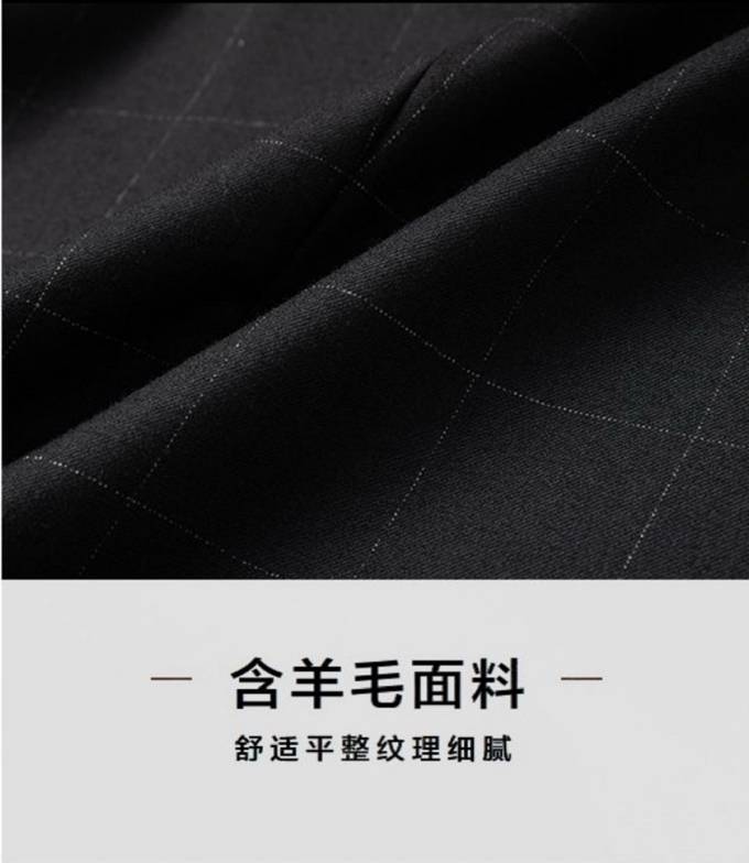 Saint Laurent セットアップ テーラードジャケット シングル 2B ウール混 チェック柄 メンズ ブラック ネイビー - 画像 9