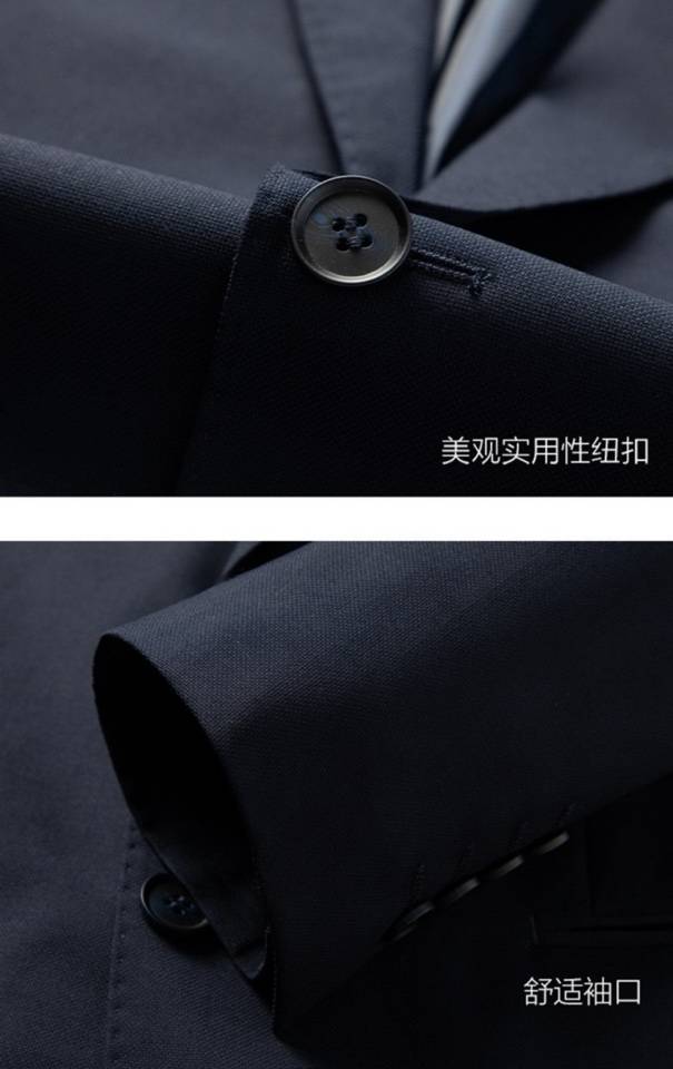 YSL ヤングサンローラン セットアップ テーラードジャケット シングル 2B ウール混 ネイビー メンズ - 画像 4