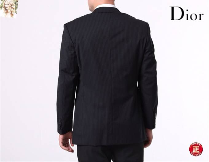 Dior ディオール テーラードジャケット セットアップ メンズ ピンストライプ 2B シングル ブラック - 画像 3