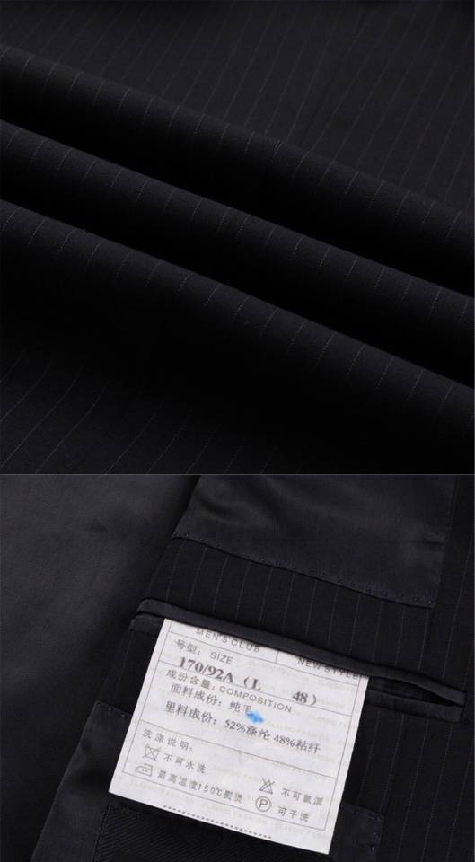 Dior ディオール テーラードジャケット セットアップ メンズ ピンストライプ 2B シングル ブラック - 画像 8