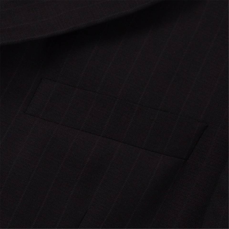 ARMANI アルマーニ テーラードジャケット セットアップ メンズ シングル 2B ブラック チェック柄 - 画像 6