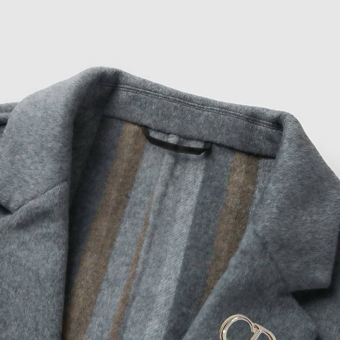 DIOR ディオール テーラードジャケット シングル 2B ブレザー メンズ グレー - 画像 3