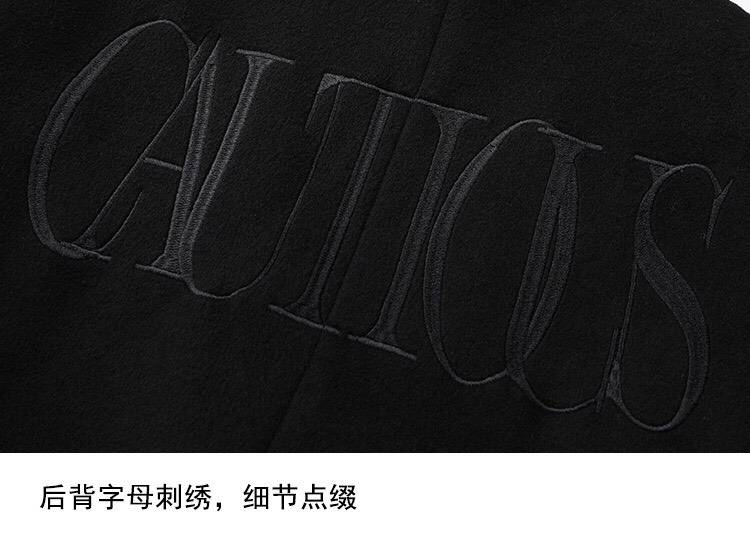 CHANEL シャネル テーラードジャケット オーバーサイズ ビッグシルエット ダブルブレスト ブラック メンズ - 画像 8