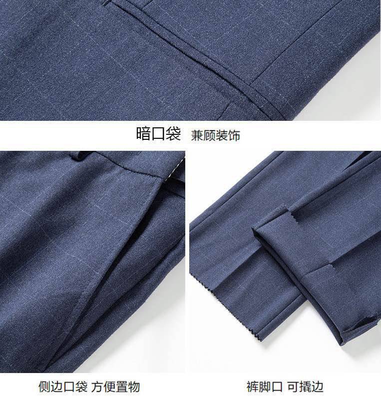 P450 セットアップ テーラードジャケット フィットストレッチ スラックス メンズ ブルー - 画像 8