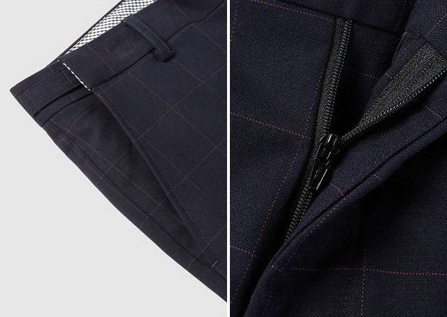 YSL ヤングシルク セットアップ テーラードジャケット シングル 2B グレンチェック メンズ ブラック - 画像 5