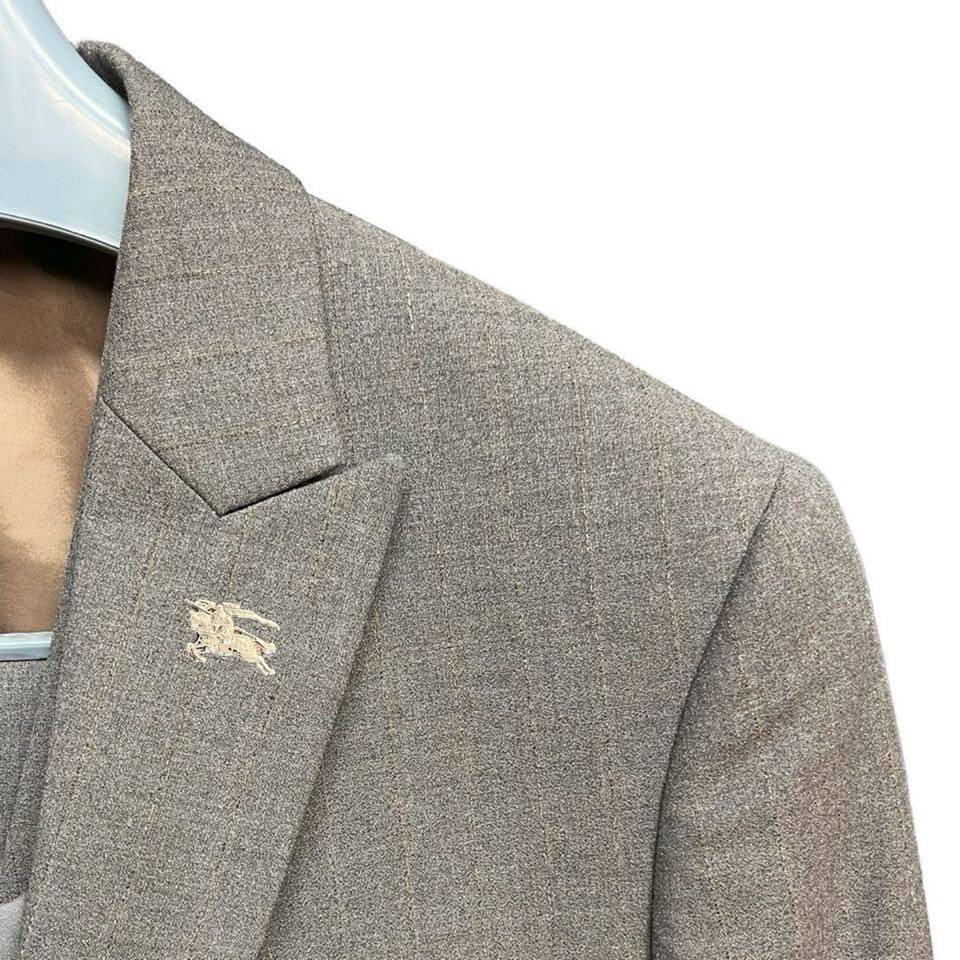 BURBERRY バーバリー セットアップ テーラードジャケット シングル 2B メンズ グレー - 画像 4