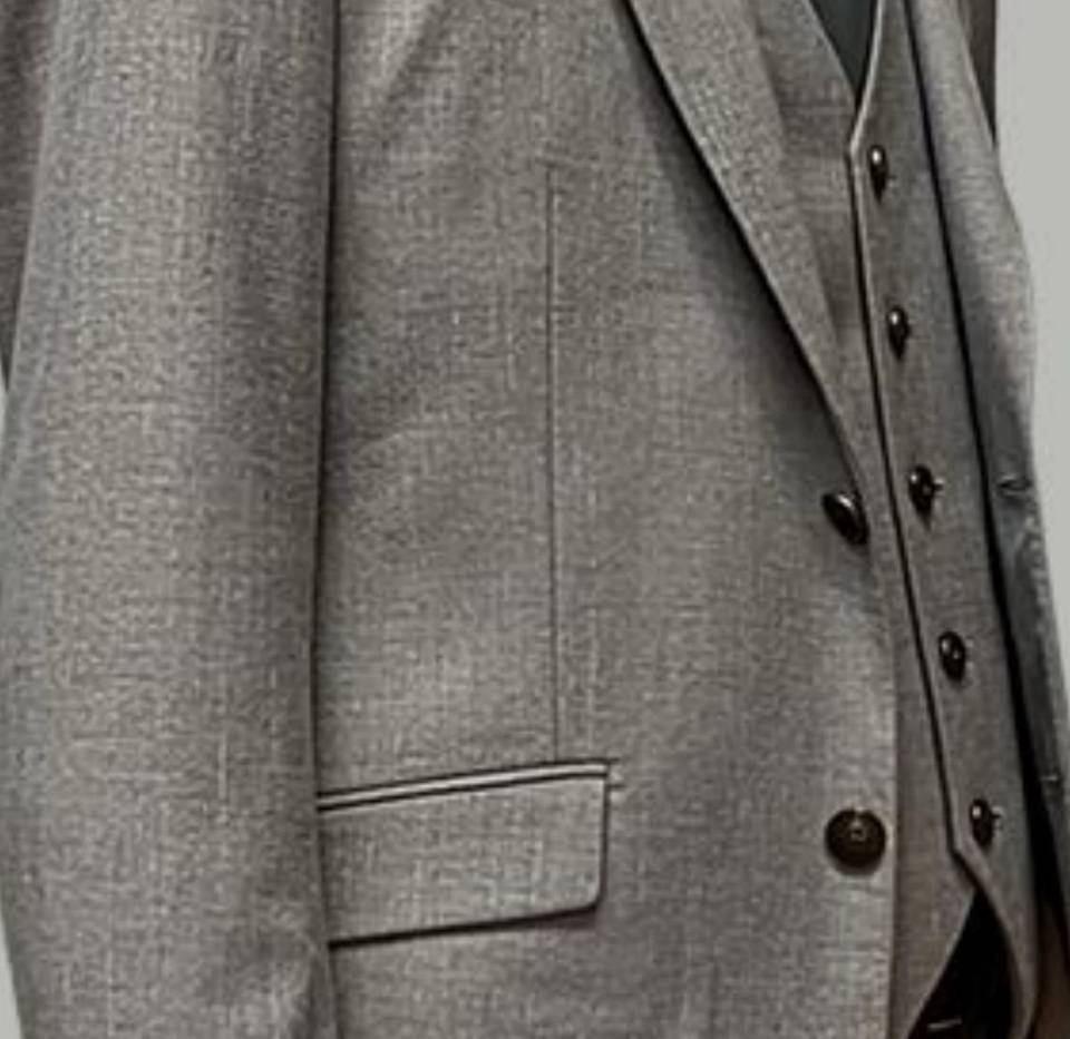 BURBERRY バーバリー セットアップ テーラードジャケット シングル 2B メンズ グレー - 画像 8