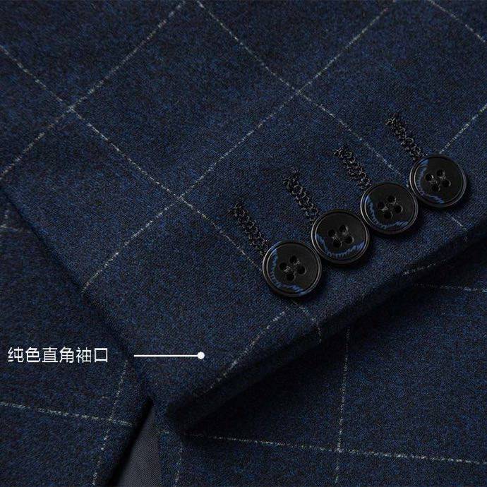 Louis Vuitton ルイヴィトン セットアップ テーラードジャケット 3B グレンチェック メンズ ネイビー - 画像 5