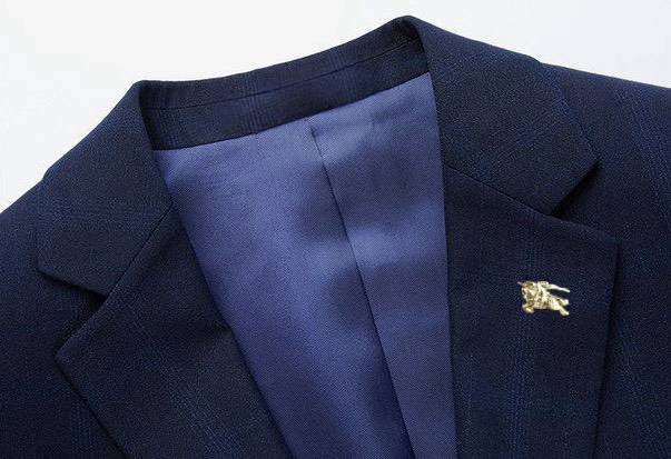 BURBERRY バーバリー セットアップ テーラードジャケット シングル 2B ネイビー メンズ - 画像 3