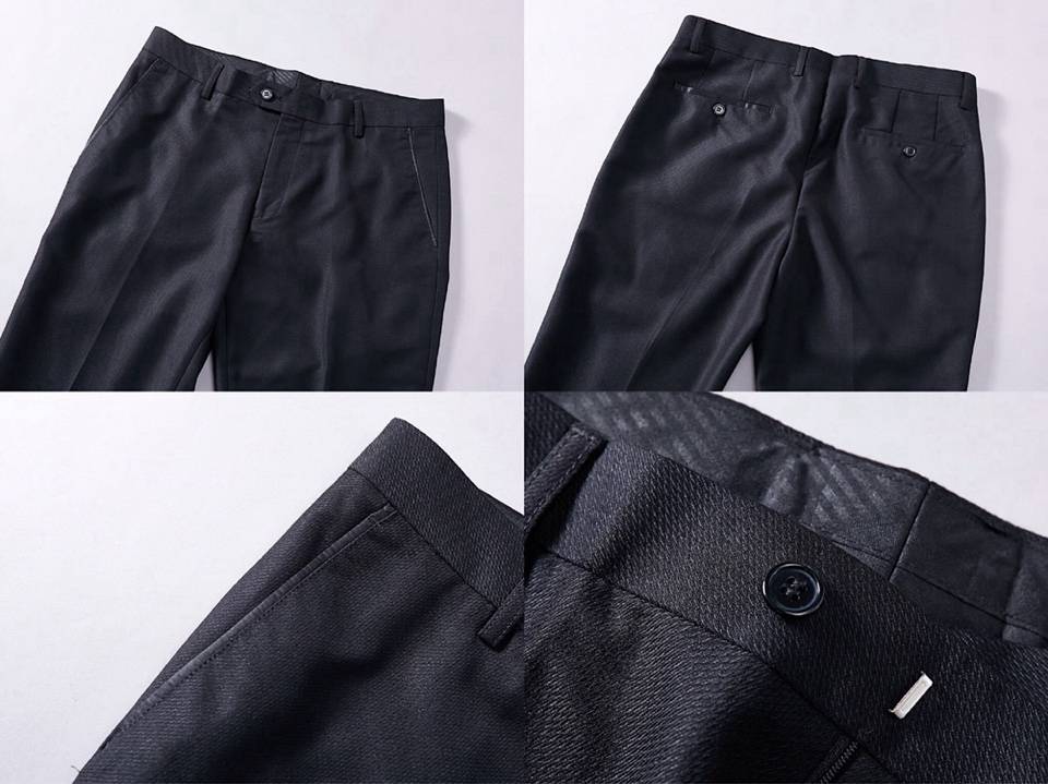 メンズ テーラードジャケット セットアップ ビッグシルエット シングル 2B 金ボタン ブラック ニット メンズ - 画像 8