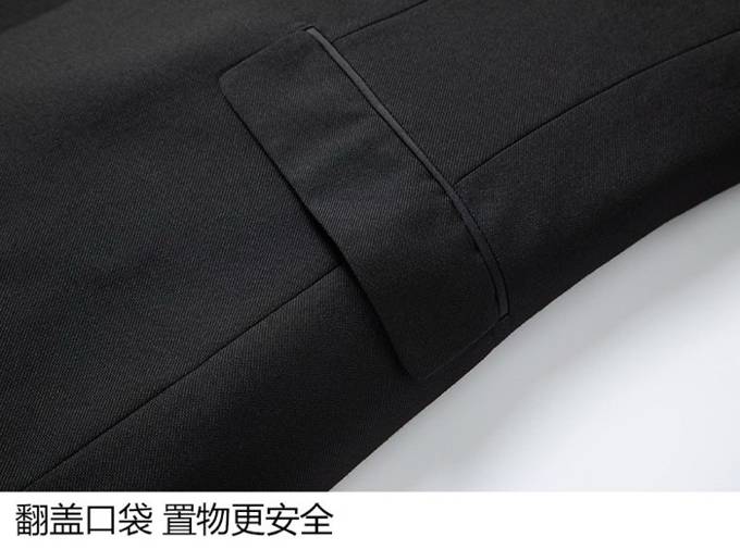 メンズ テーラードジャケット セットアップ シングル 2B ブラック ユニセックス - 画像 6