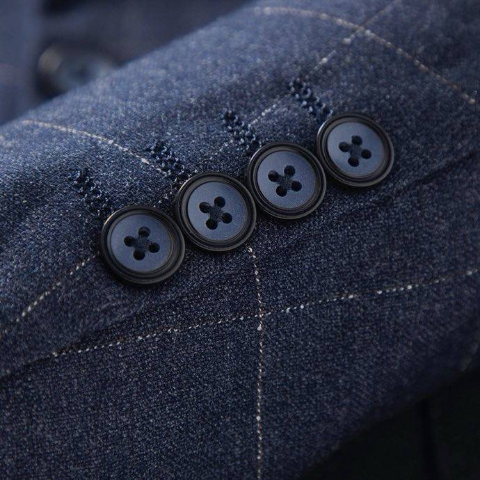 PRADA プラダ セットアップ テーラードジャケット シングル 2B ブレザー チェック柄 グレー メンズ - 画像 5