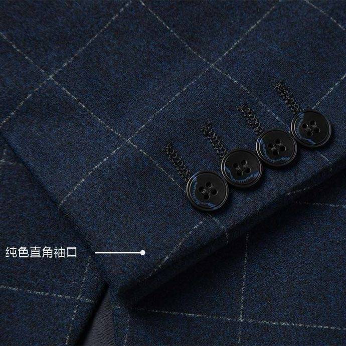 FENDI フェンディ セットアップ テーラードジャケット グレンチェック メンズ ネイビー - 画像 4