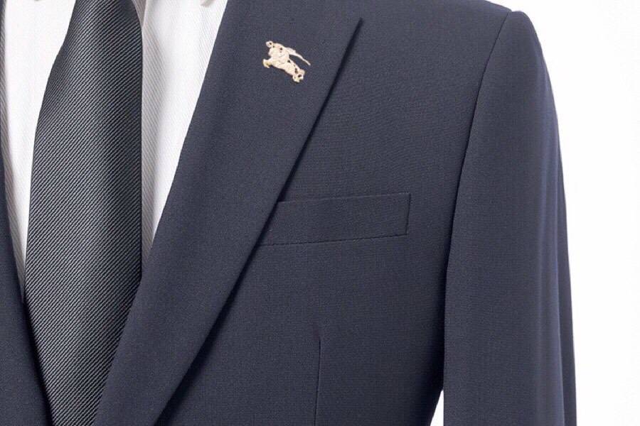 BURBERRY バーバリー セットアップ テーラードジャケット シングル 2B メタルボタン メンズ ネイビー - 画像 5